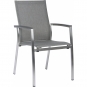 Stern - Mika Stapelsessel Grau / Aluminium Anthrazit