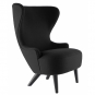 Tom Dixon - Wingback Micro Stuhl Schwarz Hallingdal 190 (Beine: Eiche Schwarz)