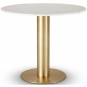 Tom Dixon - Tube Tisch Messing (Ø90 cm)