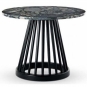 Tom Dixon - Fan Tisch Marmor Schwarz Ø 60cm / Schwarz
