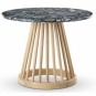Tom Dixon - Fan Tisch Marmor Schwarz Ø 60cm / Natur