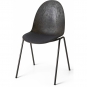 Mater - Eternity Side Stuhl Coffee Waste Edition mit Sitzpolsterung Grau (Rewool 198)