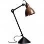 DCW - Lampe Gras N°205 Tischleuchte - Gestell Schwarz Rohkupfer | Rund