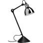 DCW - Lampe Gras N°205 Tischleuchte - Gestell Schwarz Chrom | Rund