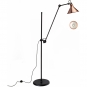 DCW - Lampe Gras N°215 Stehleuchte - Gestell Schwarz Kupfer/Weiß | Konisch