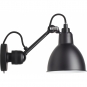 DCW - Lampe Gras N°304 SW Wandleuchte - Gestell Schwarz Schwarz | Rund