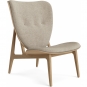 Norr11 - Elephant Lounge Sessel mit Frontpolsterung Natur | Barnum Col 3