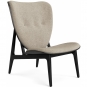 Norr11 - Elephant Lounge Sessel mit Frontpolsterung Schwarz | Barnum Col 3