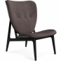 Norr11 - Elephant Lounge Sessel mit Frontpolsterung Schwarz | Barnum Col 11