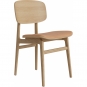 Norr11 - NY11 Stuhl mit Sitzpolsterung Natur | Camel 21004 (Dunes)