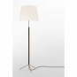 Santa & Cole - Pie de Salon G1 Stehleuchte Chrom Weiß (Leinen)
