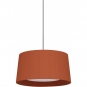 Santa & Cole - GT5 Pendelleuchte Terracotta Satin Nickel / Doppelt