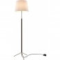 Santa & Cole - Pie de Salon G3 Stehleuchte Chrom Weiß (Leinen)
