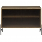 Northern - Hifive Glas Sideboard 75 Niedrig / Eiche geräuchert