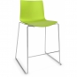 Arper - Catifa 46 0474 Barhocker einfarbig H 64cm Grün | Verchromt