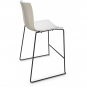 Arper - Catifa 46 0474 Barhocker zweifarbig H 64cm Weiß-Elfenbein | Schwarz