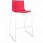 Arper - Catifa 46 0471 Barhocker einfarbig H 76cm Rot | Weiß