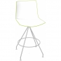Arper - Catifa 46 0488 Barhocker zweifarbig H 65cm Weiß-Grün