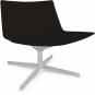 Arper - Catifa 60 2139 Loungesessel Weichleder Schwarz
