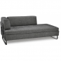 Swiss Plus - Doppio Doppelbett Kufenfüße matt schwarz Nero-Bianco (Miyaki 9-4)
