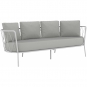 Vermobil - Daisy Sofa 3-Sitzer DE730 Weiß | Anthrazit (Business)