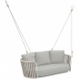 Vermobil - Daisy Rope Veranda-Schaukel 2-Sitzer DE501XI Weiß | Taupe | Grau (Business)