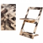 Ambivalenz - Fläpps Klappstuhl 75 cm Criss Cross Grau, Natur – Anastasia Euchermann