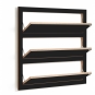 Ambivalenz - Fläpps Schuhregal 80x80 cm Schwarz