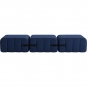 Ambivalenz - Curt Sofa Set 3 Dunkelblau (Jet 6098)