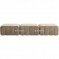 Ambivalenz - Curt Sofa Set 3 Grau / Braun (Barcelona Vole V3347/15)