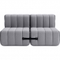 Ambivalenz - Curt Sofa Set 4 Grau (Jet 9803)