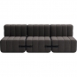 Ambivalenz - Curt Sofa Set 6 Grau / Braun (Jet 9108)