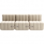 Ambivalenz - Curt Sofa Set 6 Grau/Beige (Jet 9110)
