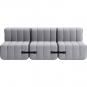 Ambivalenz - Curt Sofa Set 6 Grau (Jet 9803)