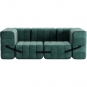 Ambivalenz - Curt Sofa Set 7 Serpentine Grün (Barcelona V3347/39)