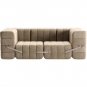 Ambivalenz - Curt Sofa Set 7 Grau / Braun (Barcelona Vole V3347/15)