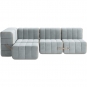 Ambivalenz - Curt Sofa Set 9 Hellblau (Barcelona River V3347/33)