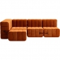 Ambivalenz - Curt Sofa Set 9 Russet Rot (Barcelona V3347/17)
