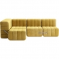 Ambivalenz - Curt Sofa Set 9 Gelb (Barcelona Cornhusk V3347/50)