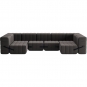 Ambivalenz - Curt Sofa Set 15 Grau / Braun (Jet 9108)