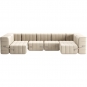 Ambivalenz - Curt Sofa Set 15 Grau/Beige (Jet 9110)