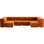 Ambivalenz - Curt Sofa Set 15 Russet Rot (Barcelona V3347/17)