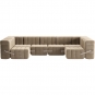 Ambivalenz - Curt Sofa Set 15 Grau / Braun (Barcelona Vole V3347/15)