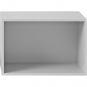 Muuto - Stacked Regal mit Rückwand Groß | Hellgrau