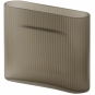 Muuto - Ridge Vase Höhe 16,5 | Taupe Frosted Glass