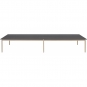Muuto - Linear System Tisch Configuration 2 Schwarzes Nanolaminat (Gestell: Eiche)