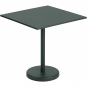 Muuto - Linear Steel Café Tisch Quadratisch H 73 cm Dunkelgrün