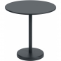 Muuto - Linear Steel Café Tisch Rund H 73 cm Schwarz