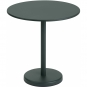 Muuto - Linear Steel Café Tisch Rund H 73 cm Dunkelgrün