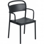 Muuto - Linear Steel Armlehnstuhl Schwarz